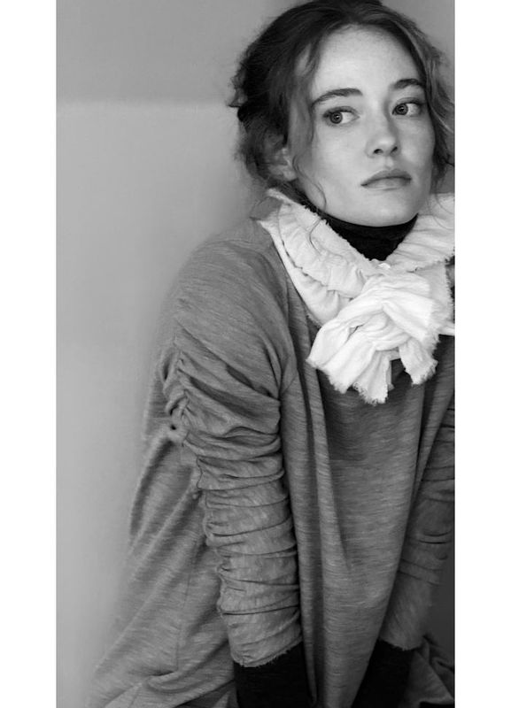 1051 Skjerf / Hårbånd Flounce, Earth Melange, Merino