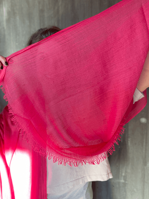 Ulrikke Skjerf, Bomull / Ull, Hot Pink