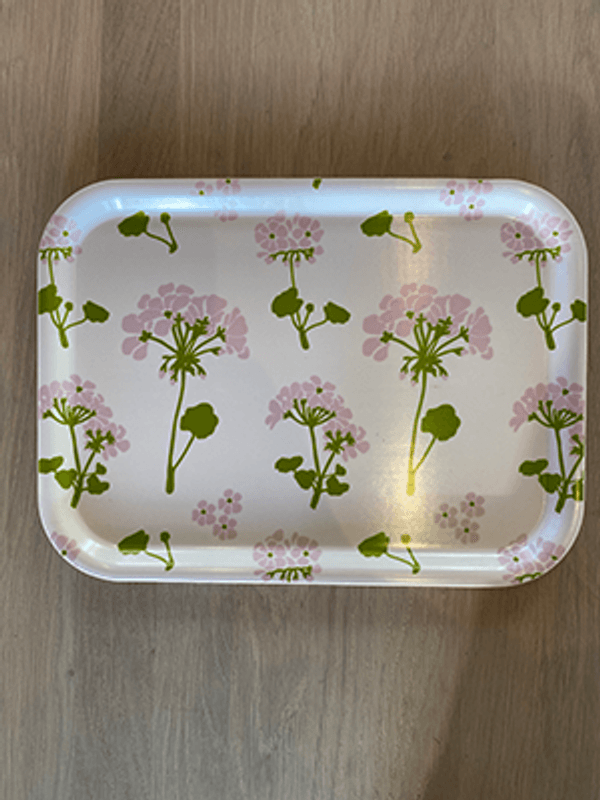 Spisebrett / Fat, 27x20 cm, Pelargon