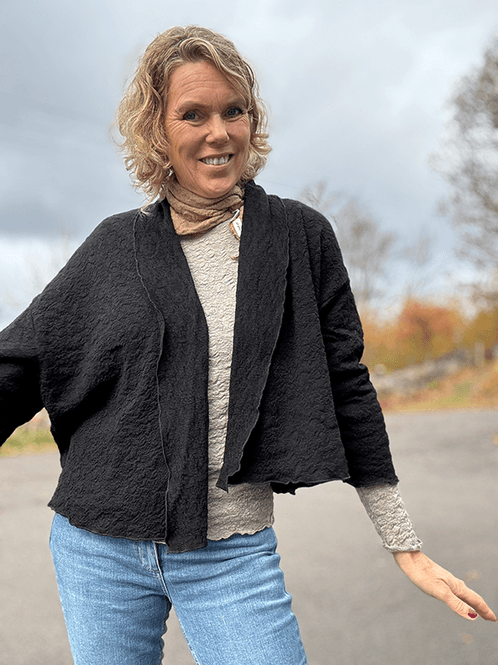 Hovedbilde 8503 Cardigan, Black, Bubble Wool