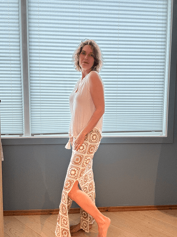 Fiji Skjørt, Ivory / Sand, Heklet