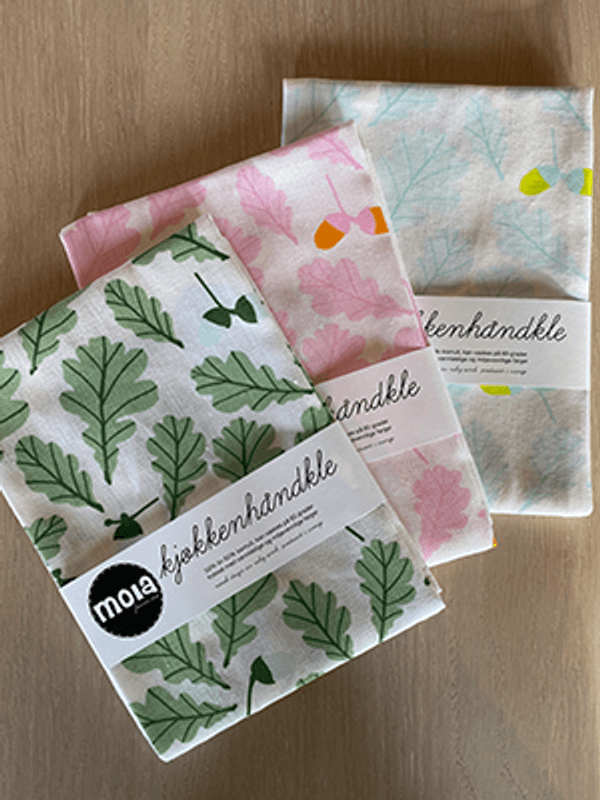 Kjøkkenhåndkle Eik, Rosa