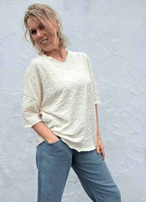 Hovedbilde 4507 Genser Loose, Raw White, Bubble Wool