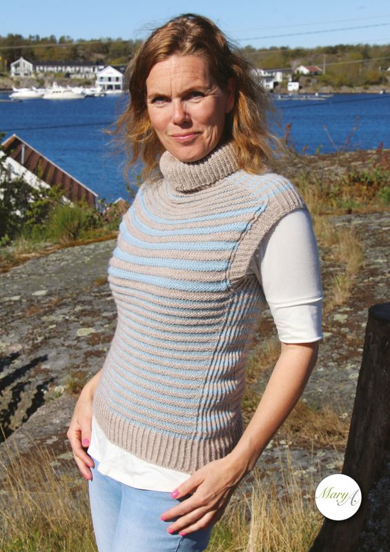 VestSia, strikkeoppskrift