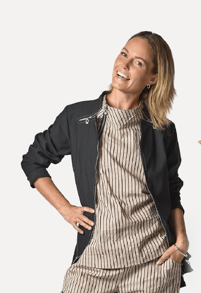 Hovedbilde PreOrder: 0170 Topp Crincle, Bomull, Sand / Black ...