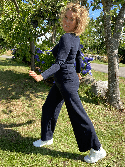 Hovedbilde 3010 Bukse Lang, Midnight Blue Melange, Merino