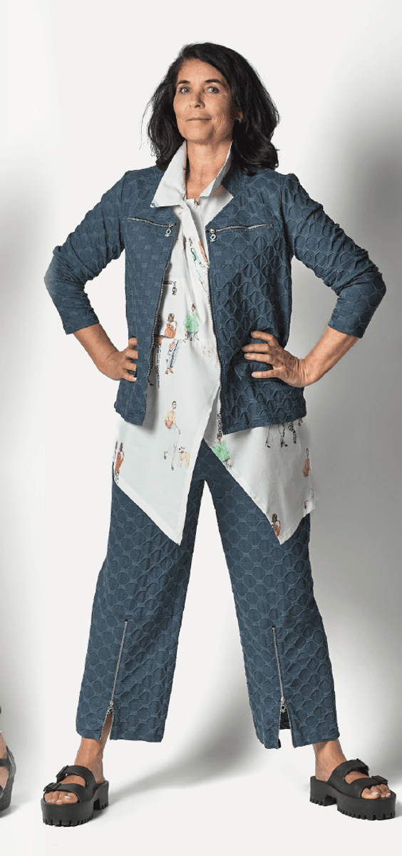 PreOrder: 2115 Jakke, Bubble, Bomull, Blå