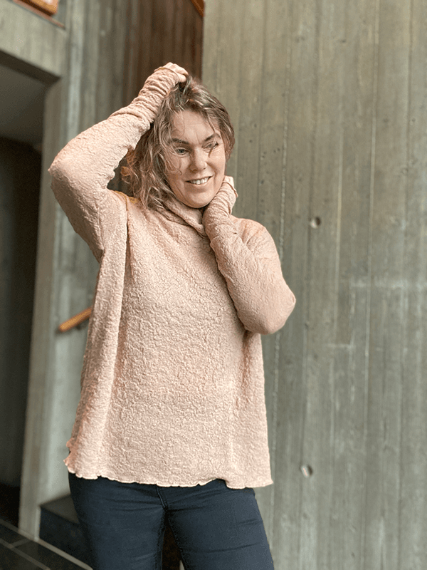 4501 Genser, Nude, Bubble Wool