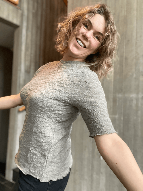 Hovedbilde 4505 T-Skjorte, Elephant Melange, Bubble Wool