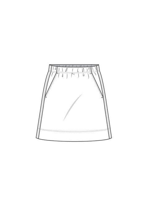 Hovedbilde PreOrder: 11037 Skirt A-Shapet, Lin, XS-XXL