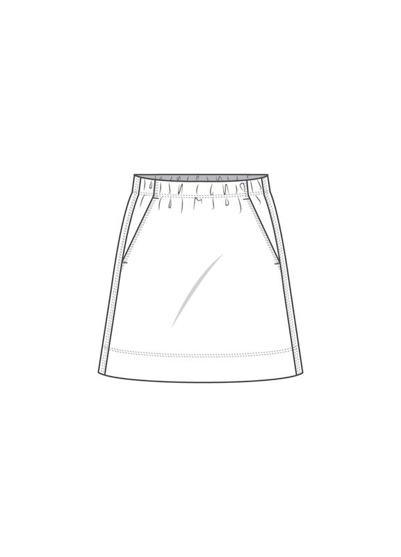 PreOrder: 11037 Skirt A-Shapet, Lin, XS-XXL
