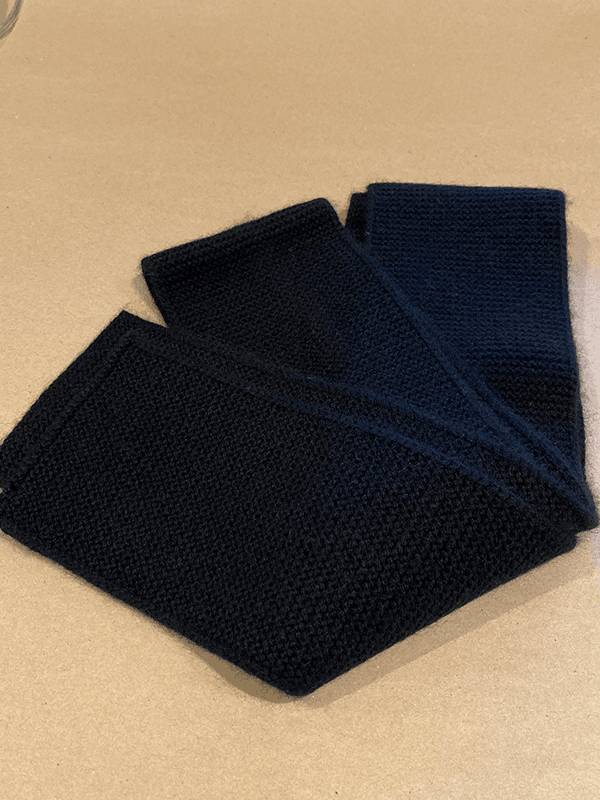 Titlis Slim Skjerf, Ull / Cashmere, Sort