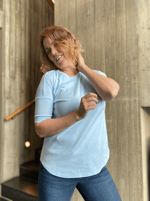 4305 T-Skjorte, Sky Blue, Bomull