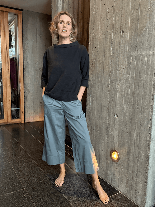 Hovedbilde 13023 Bukse Vid, Stormy Sea, Poplin