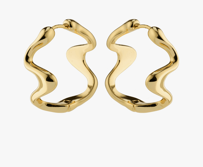 Hovedbilde MOON Resirkulert Hoops, Gullbelagt