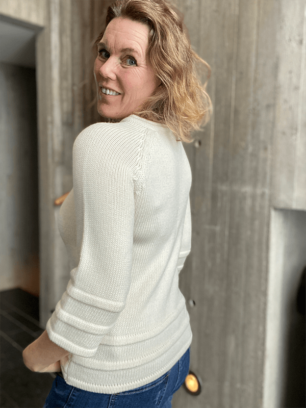 Holme Genser, Merino, Hvit