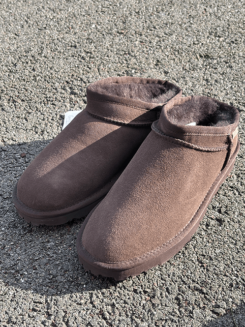 Hovedbilde Genini Mules, Lav hel, Shearling, Dark Coffee