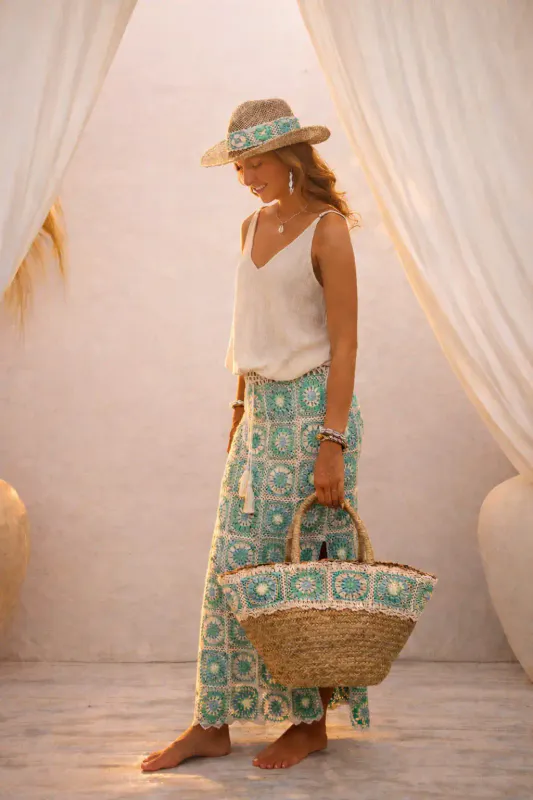 Fiji Kurv, Ivory / Azure