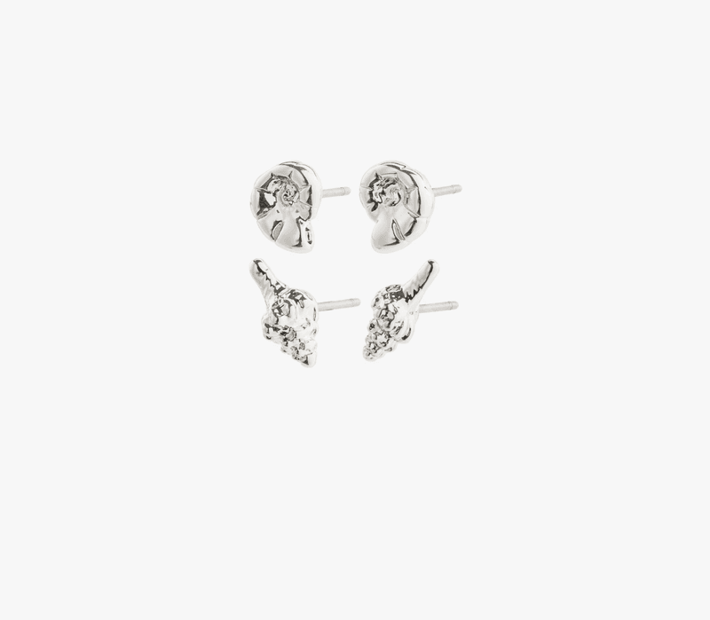 FORCE Resirkulert Øredobber 2i1, Sølvbelagt