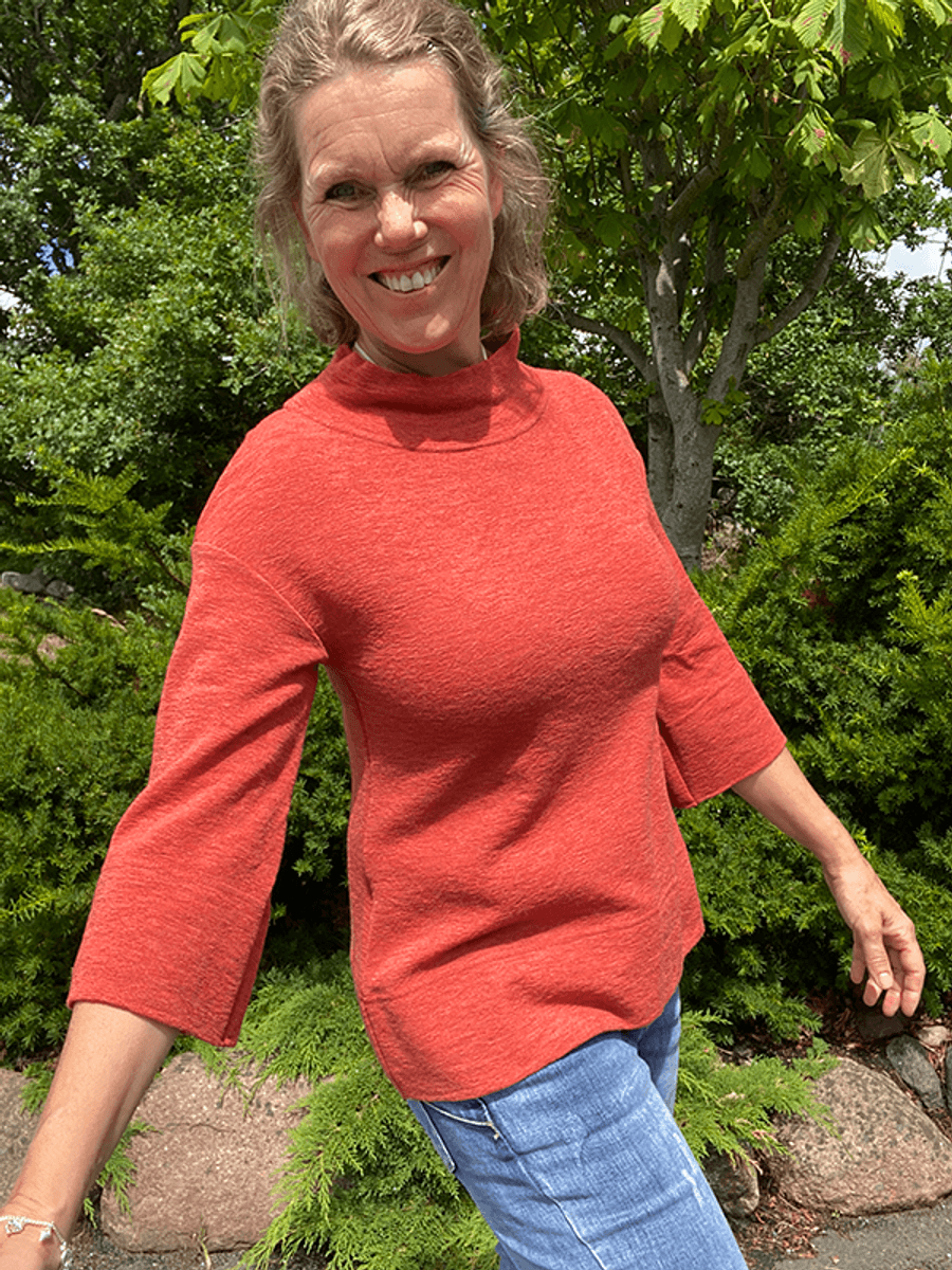 4051 Genser, Merino, Terracotta Melange