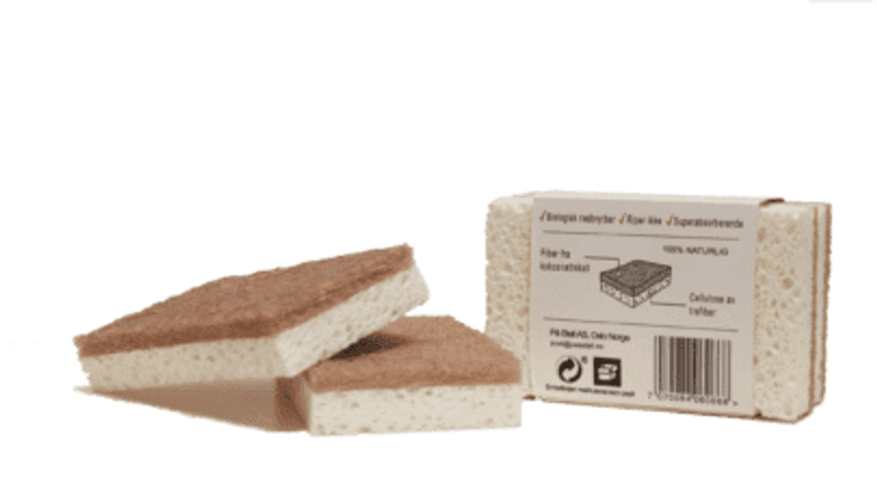 Universal Svamp 2 pk, kokosnøtt / trefiber