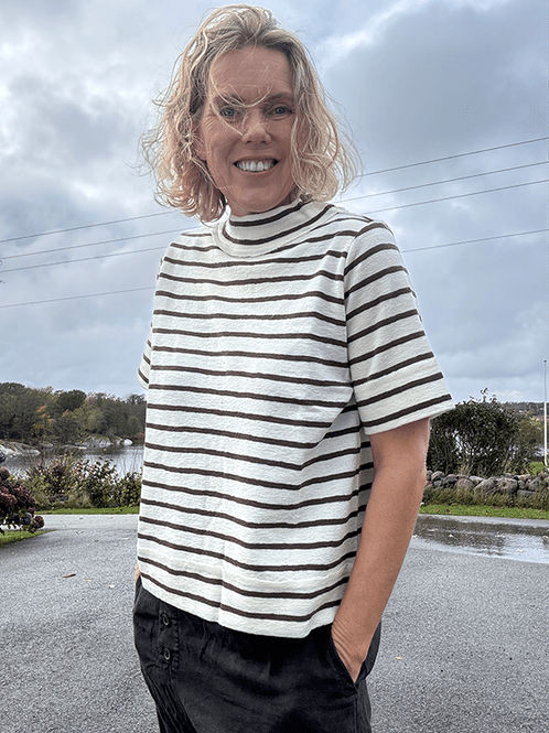 Hovedbilde 4070 T-Skjorte Raw Edges, Raw White / Chestnut, ...