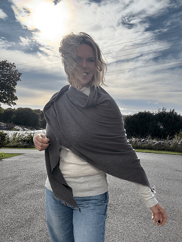 1063 Sjal Curling, Earth Melange, Merino