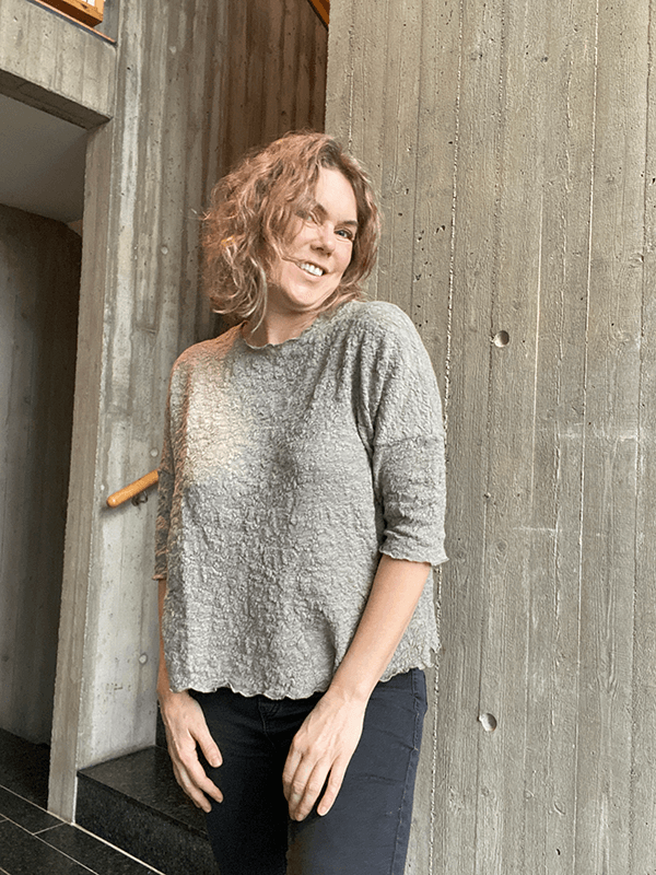 4506 T-Skjorte Vid, Elephant Melange, Bubble Wool