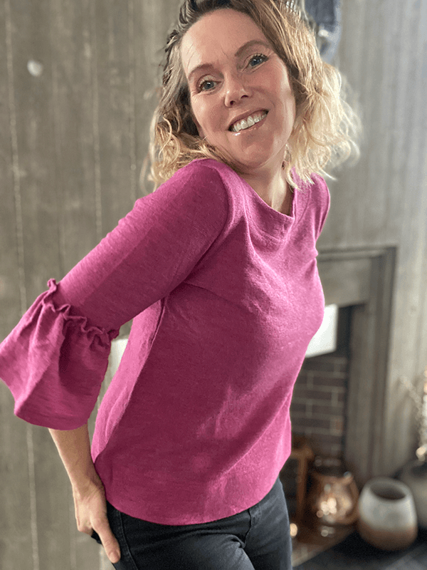 4060 Genser, Camelia Melange, Merino