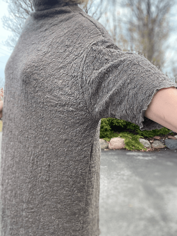 6501 GenserKjole, Earth Melange, Bubble Wool