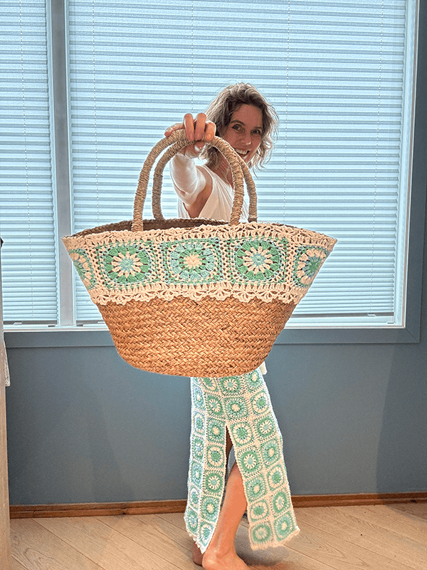 Fiji Kurv, Ivory / Azure