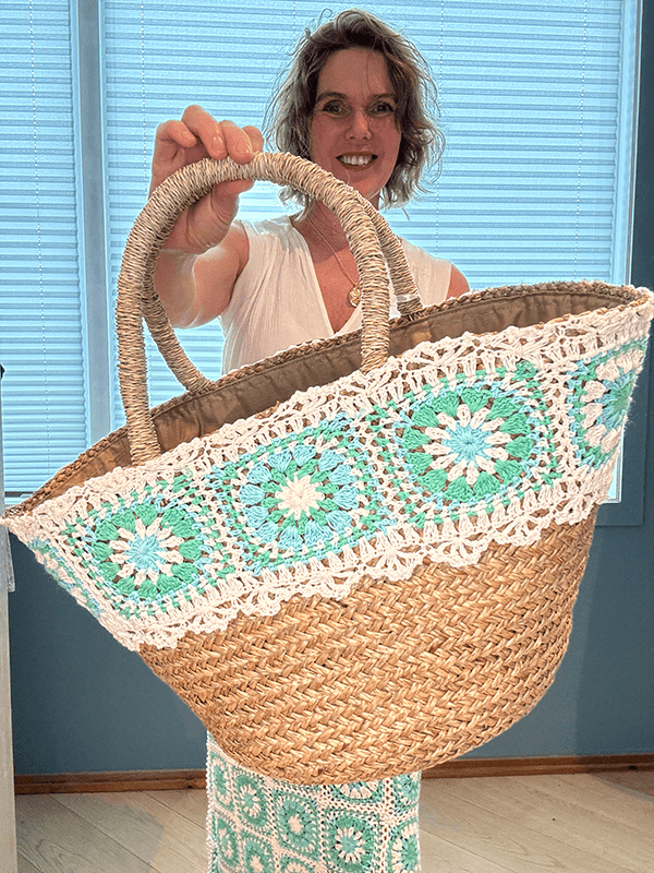 Fiji Kurv, Ivory / Azure