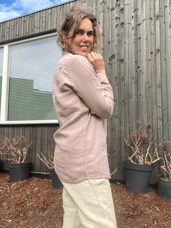 12010 Skjorte, Blush, Lin Tynn