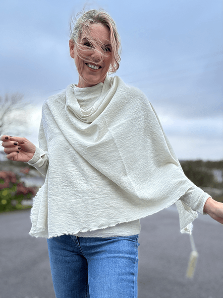 Hovedbilde 1001 Poncho, Merino, Pearl Grey Melange
