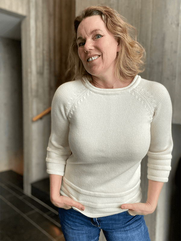 Holme Genser, Merino, Hvit