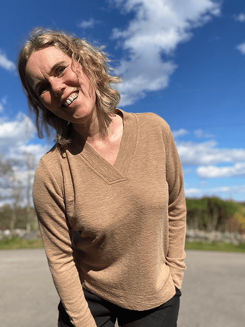 Hovedbilde 4067 Genser, Light Camel Melange, Merino