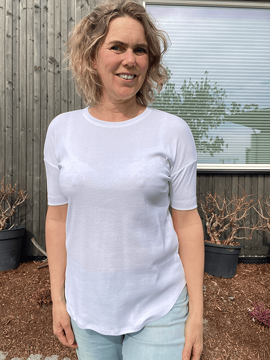 4305 T-Skjorte, Bomull, White
