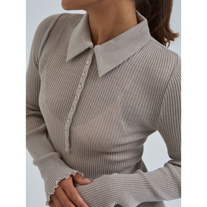 Hovedbilde Woolen Classic Polo, Beige, Merino