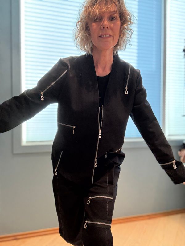 PreOrder: 2141 Jakke V, Stretch, Black