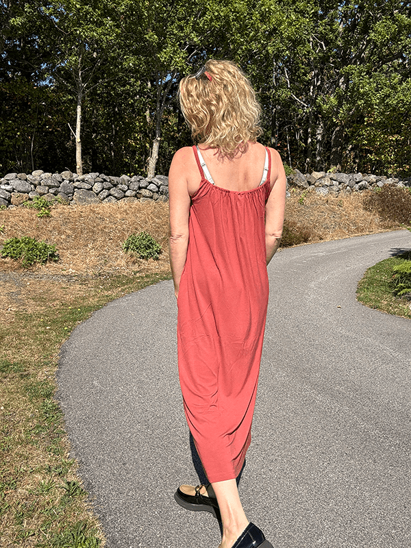 7622 Strap Dress, Tarracotta, Bamboo