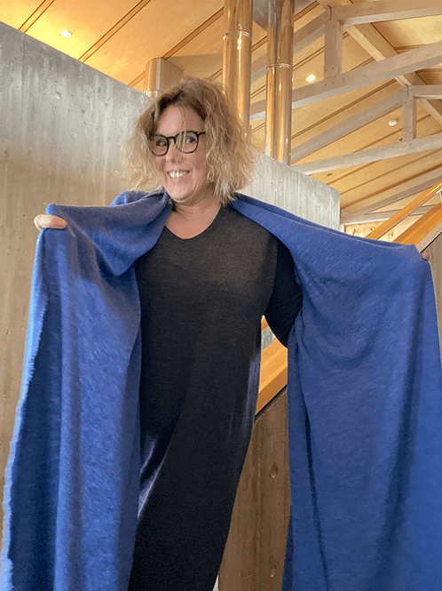 Hovedbilde 1030 Skjerf (XL), Indigo Melange, Merino