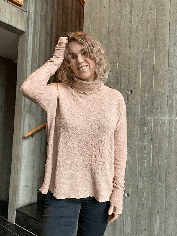 4501 Genser, Nude, Bubble Wool