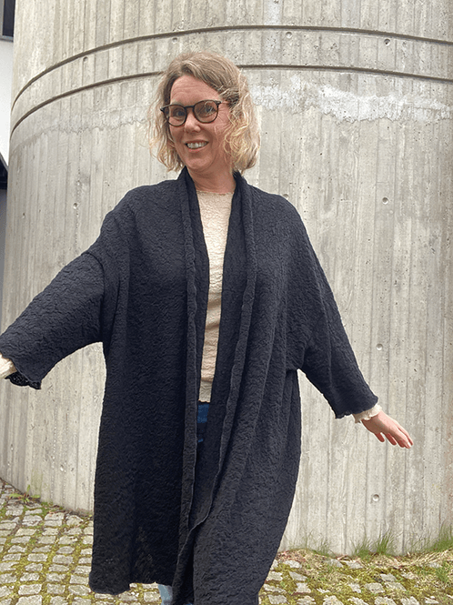 Hovedbilde 8501 Cardigan, Black, Bubble Wool