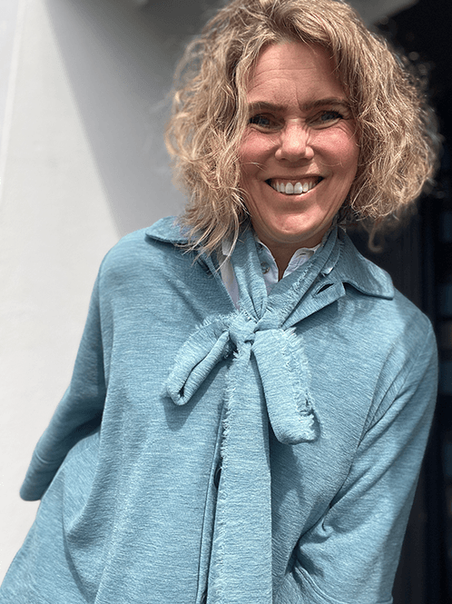 Hovedbilde 1049 Skjerf Bow, Artic Melange, Merino