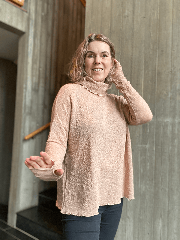 4501 Genser, Nude, Bubble Wool