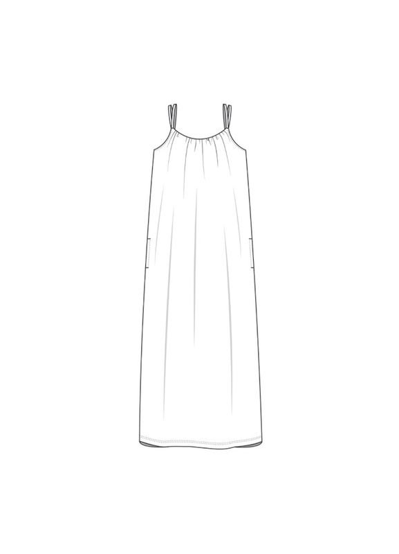 7622 Strap Dress, Tarracotta, Bamboo