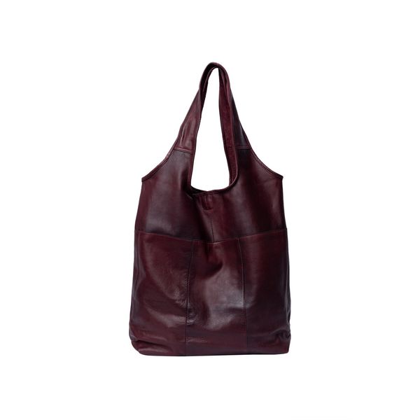 Hovedbilde Lyra Urban Shopper, Skinn, Dark Cherry
