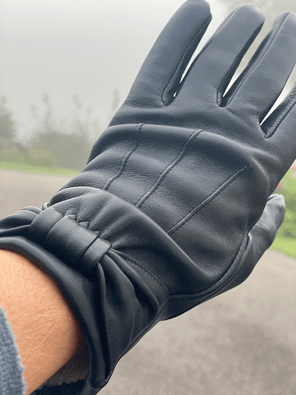 Sondrio Hansker, Skinn, Black