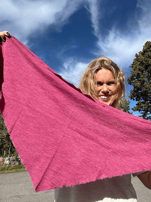 1055 Knit Kerchief TriangelSkjerf (M), Camelia Melange, Merino