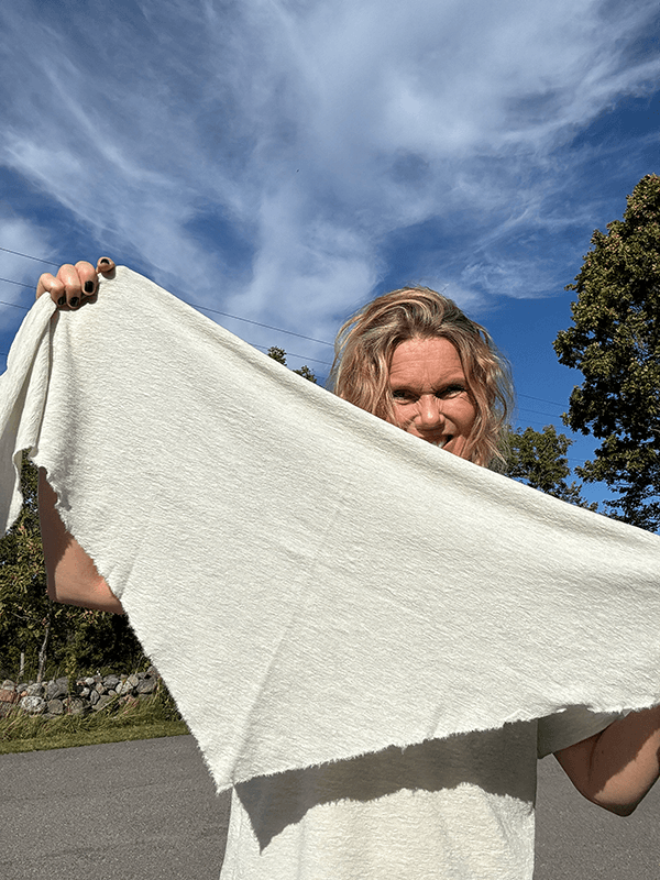 1055 Knit Kerchief TriangelSkjerf (M), Pearl Grey Melange, Merino